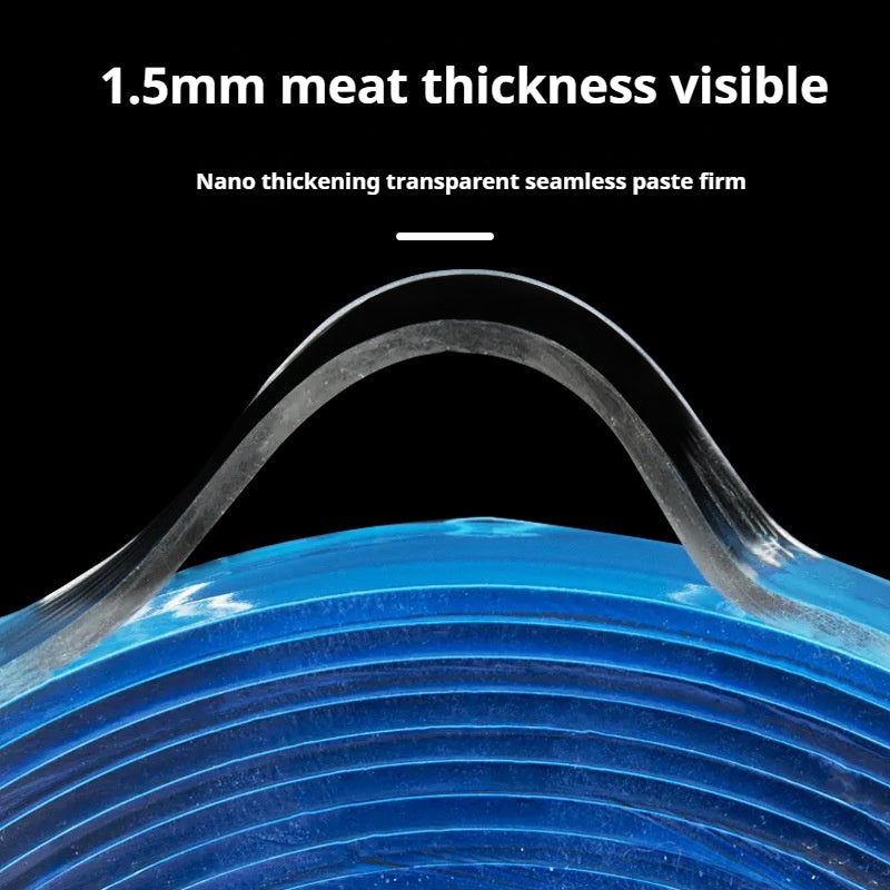 Universal nano blue film double-sided adhesive tape strong tape plug-in router wall tape fixer high viscosity transparent