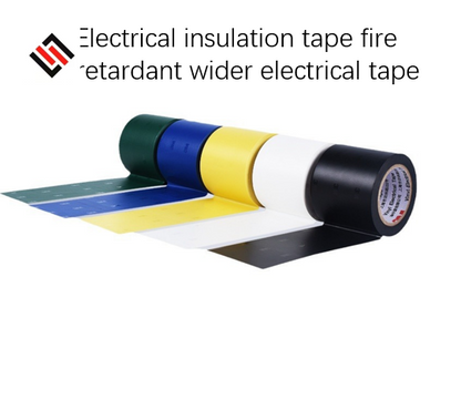 High viscosity electrical tape waterproof flame retardant pvc large roll with insulation tape ultra-thin black wear rubber electrical