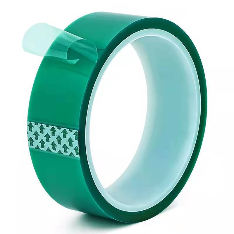 Specifications can be customized and free samples are available PET green high temperature tape without residual glue insulating tape for circuit board automotive painting and baking paint masking tape