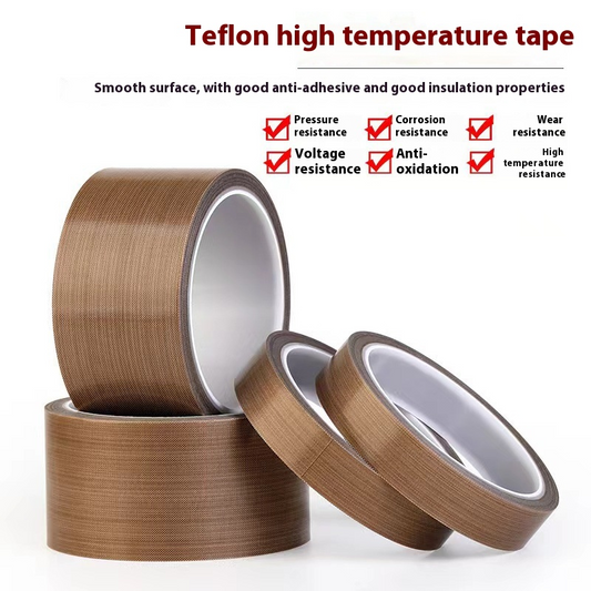 Industrial Teflon coated PTFE fabric backing self-adhesive tape in jumbo rolls with release paper for industrial machinery