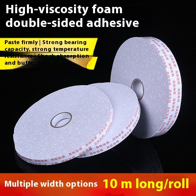 10m double-sided tape strong 10 glue cotton paper transparent white die-cut foam EVA double-sided tape